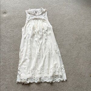 Altar'd State Cream Lace Dress